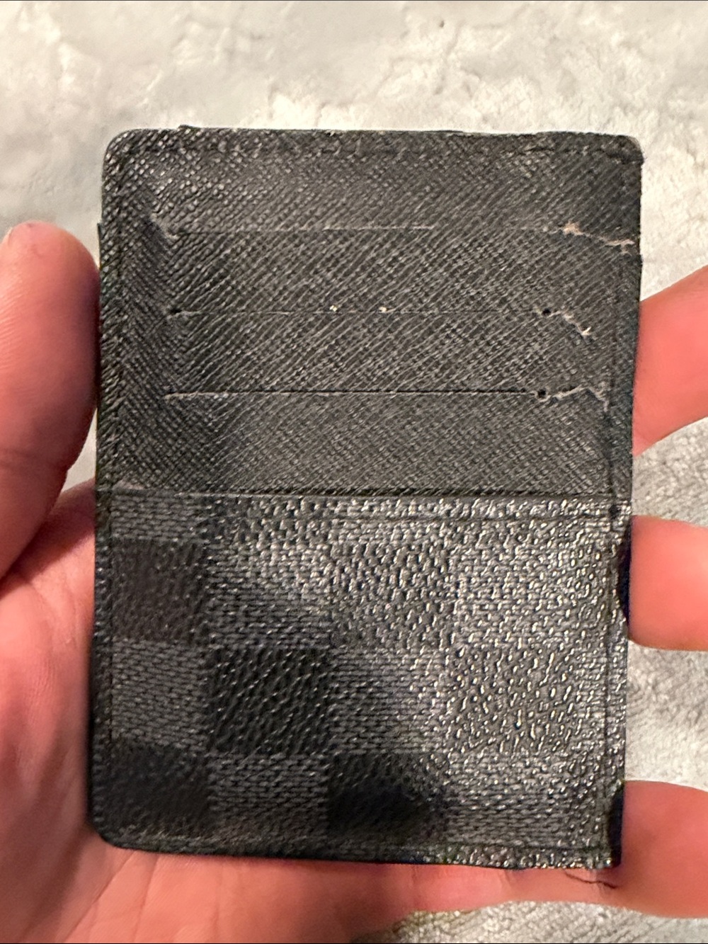 Louis Vuitton Damier Graphite Slim Card Case - Black - Picture 6 of 7